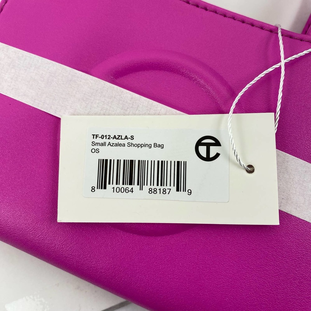 Telfar Azalea Small Pink Tote Leather Bag - Picture 7 of 14